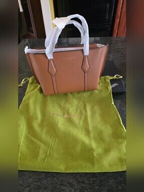 Tory Burch Tan Leather Mini Tote - Classic Women's Handbag